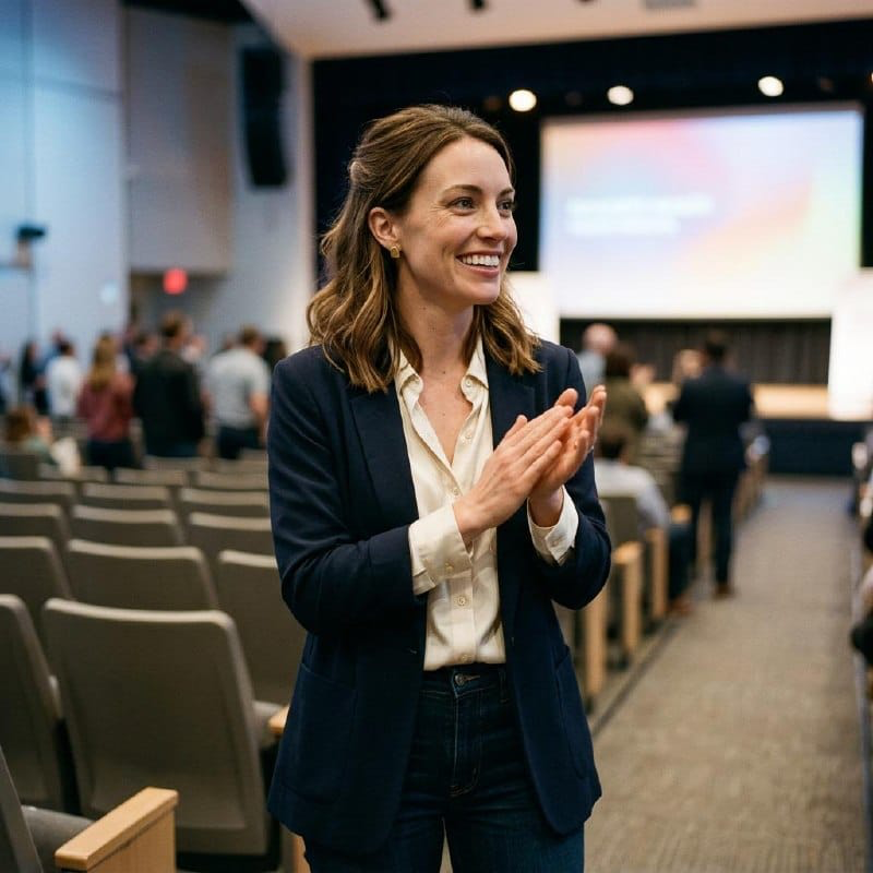 Hallie 9000 — on stage, AI Foundry Director
